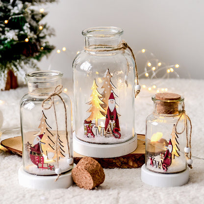 Christmas Day atmosphere snow bottle wish bottle