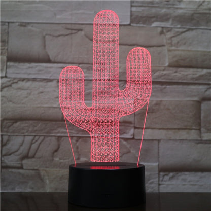 Luz nocturna LED de cactus