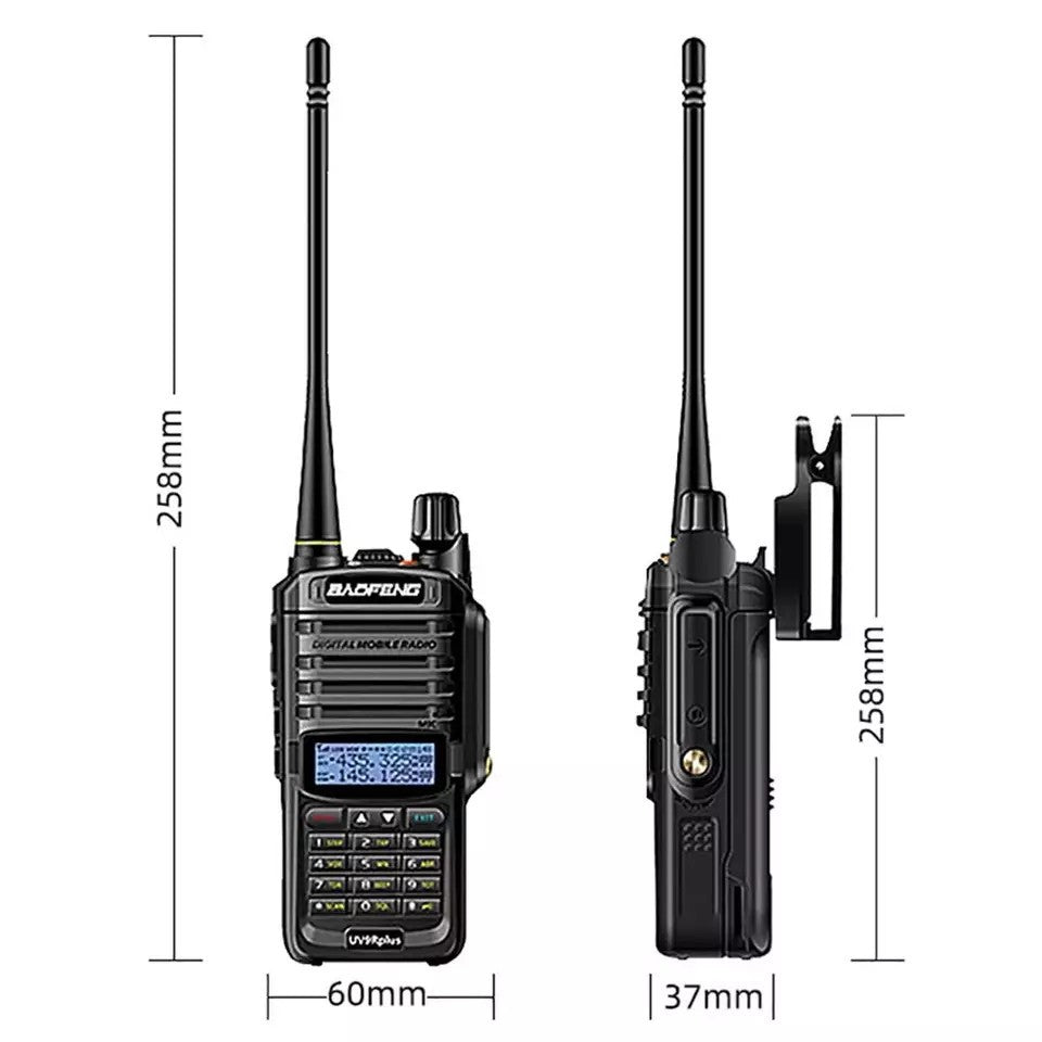 Interphone marin à deux étages étanche UV-9RPlus 15W UHF VHF