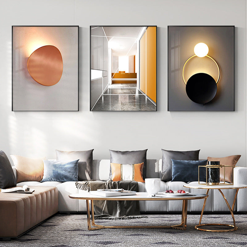 Modern Living Room Decorative Northern Europe Light Luxury Abstract Hanging Painting