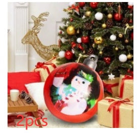 Bola de adorno navideño para exteriores, de PVC, 60 cm, inflable, decorada, bolas gigantes de PVC, grandes, para decorar árboles de Navidad