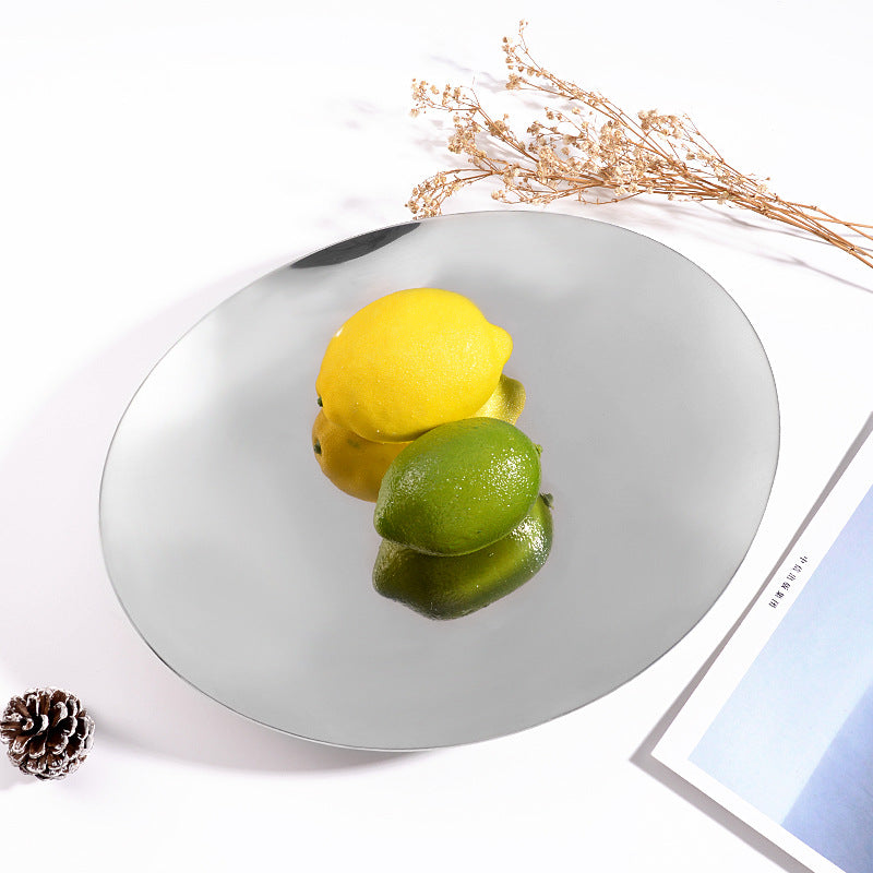 Assiette à fruits en forme d'acier inoxydable