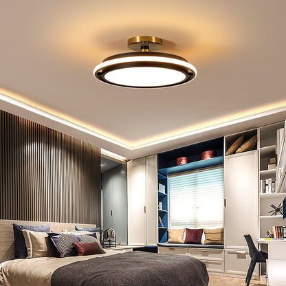 Chambre Lumière Nordique Simple Moderne Lumière De Luxe Créatif Ronde Led Plafonnier Restaurant Designer Chambre Principale Lumière