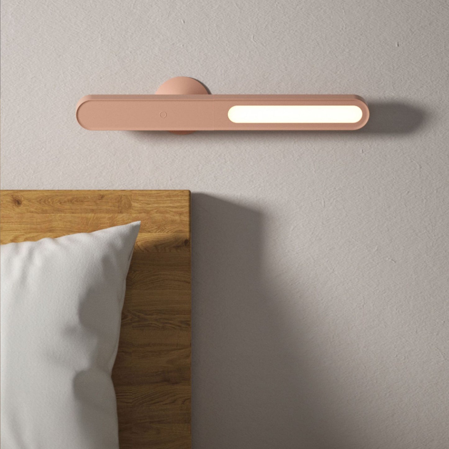 Lámpara de mesa de lectura, lámpara de escritorio geométrica creativa, lámpara de pared inalámbrica, luz nocturna pequeña de succión magnética multifuncional