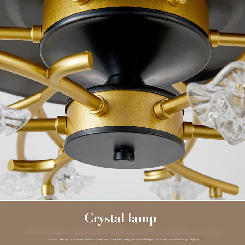 Modern Simple Bedroom Ceiling Fan Lamp