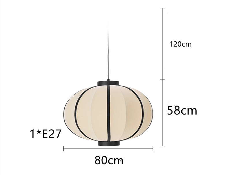 Linterna Colgante Tela Restaurante Estilo Japonés