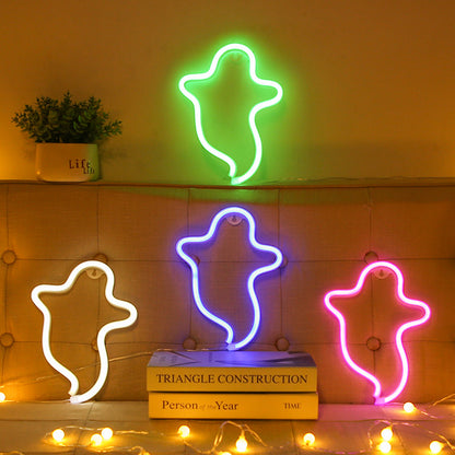 Halloween Ghost Neon Home Creative Modeling Lamp