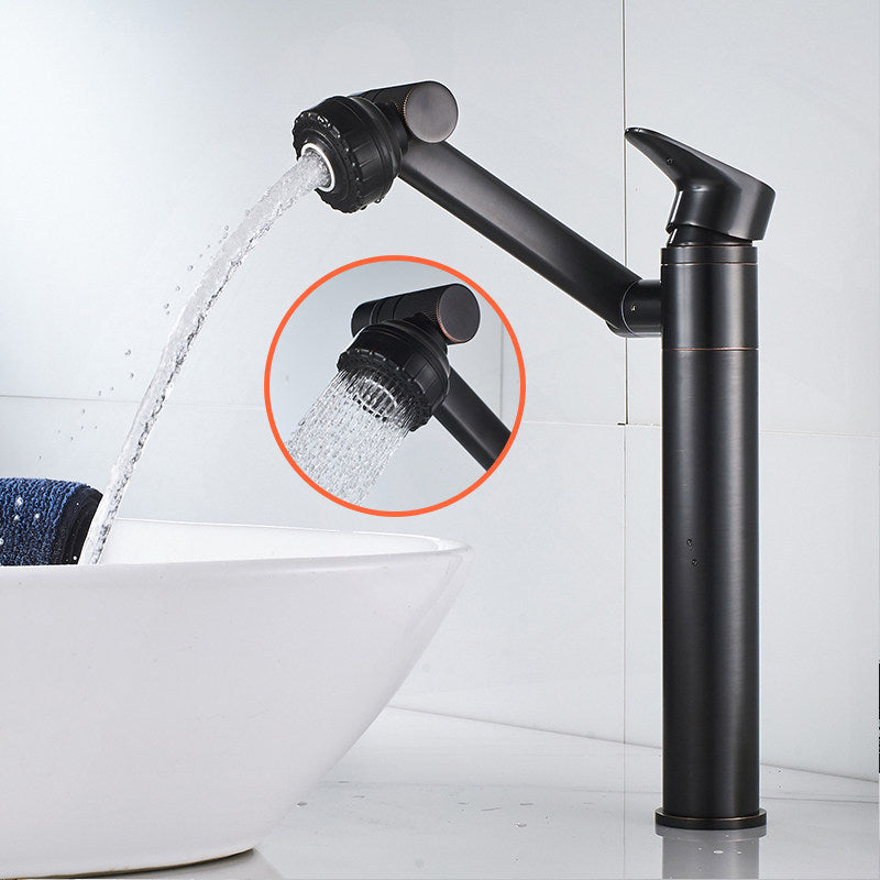 Grifo para lavabo de baño, lavabo frío y caliente sobre encimera