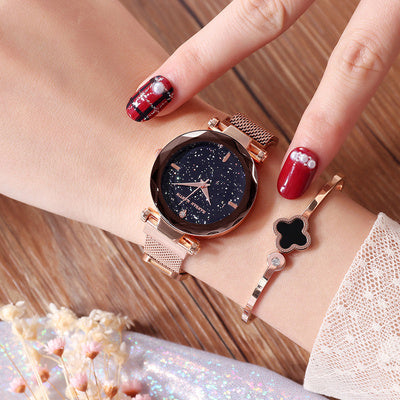 Reloj magnético estrellado para mujer.