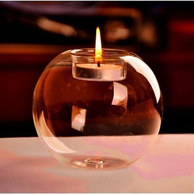 Europe style round hollow glass candle