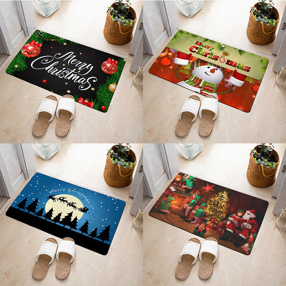 Christmas Floor Mat Bedroom Bathroom Home Absorbent Non-slip