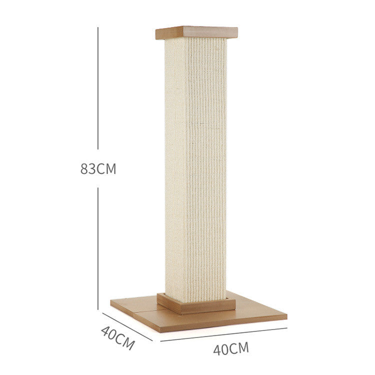 Juguetes del tablero del rasguño del gato de la forma de la columna romana del sisal