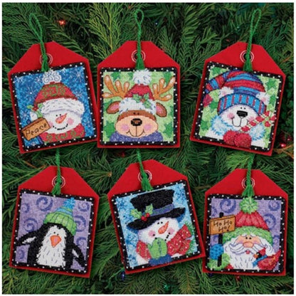 Cross stitch kit Christmas tree hanging