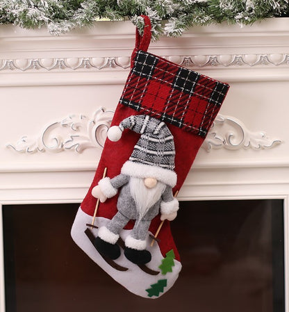 Christmas Decorations Creative Cute Old Man Hanging Bag