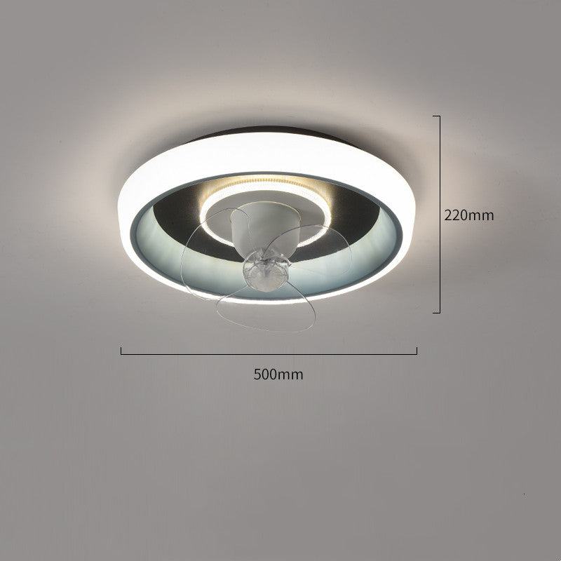 Lámparas y linternas de ventilador eléctrico de frecuencia variable, inteligentes, modernas, simples para el hogar