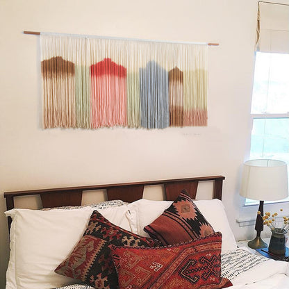 Home Fashion Simple Hand Knit Dyeing Tapestry