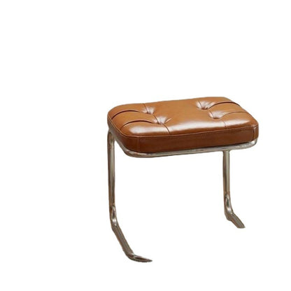 Tabouret d'extrémité de lit en cuir simple de style de mode à la maison