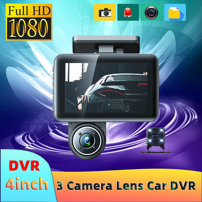 4 Inch Dashcam HD 1080P Infrared Night Vision