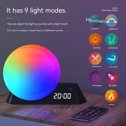 Simulated Sunrise And Sunset Colorful Alarm Clock