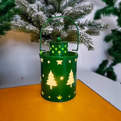 Luces de velas navideñas, linternas LED pequeñas, luces de viento, velas electrónicas, decoración navideña creativa de estilo nórdico