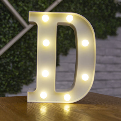 26 Letters White LED Night Light Marquee Sign Alphabet Lamp