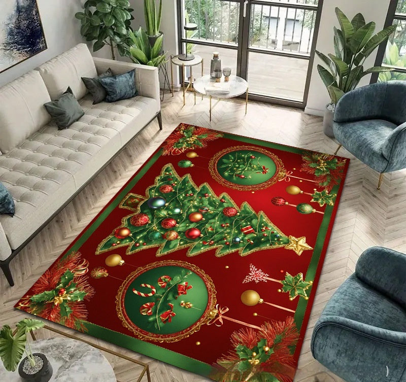 Christmas Carpet Home Living Room Sofa And Tea Table Holiday Decoration