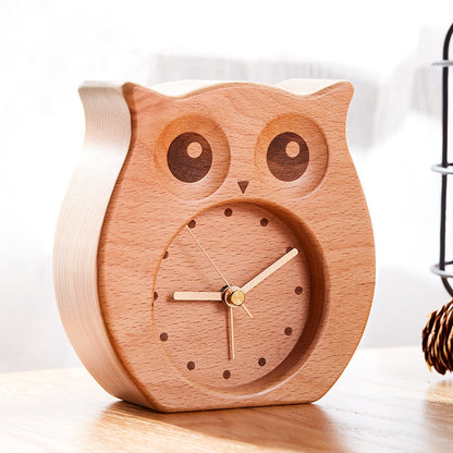 Reloj de escritorio de nogal Creative Home