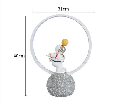 Lámpara de mesa de dormitorio con luz nocturna de astronauta Lámpara de mesita de noche de astronauta