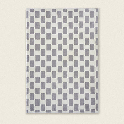 Tapis Vertigo rétro classique en damier pour salon et chambre à coucher