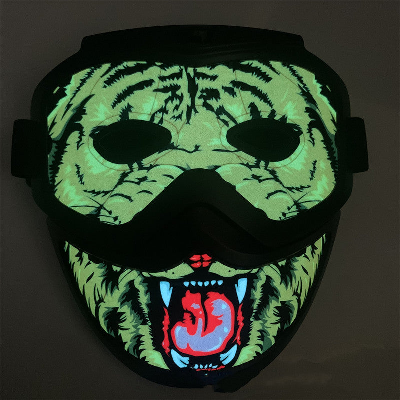 Masque lumineux à LED cool pour Halloween