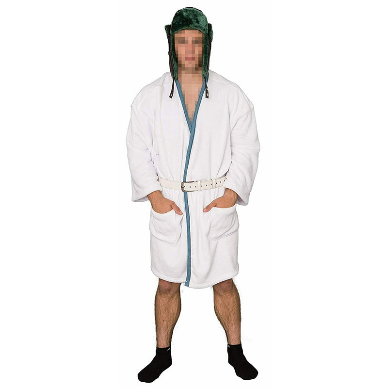 Free Size Christmas Halloween Costume White Robe