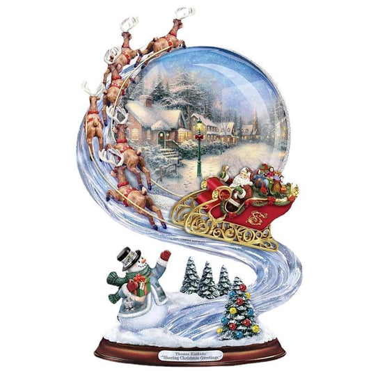 Christmas Decorations Decal Window Glass Decoration Santa Deer Crystal Ball Pvc Wall Stickers 20x30cm