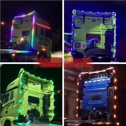 Lumière d'ambiance de Modification de camion, feux de circulation colorés