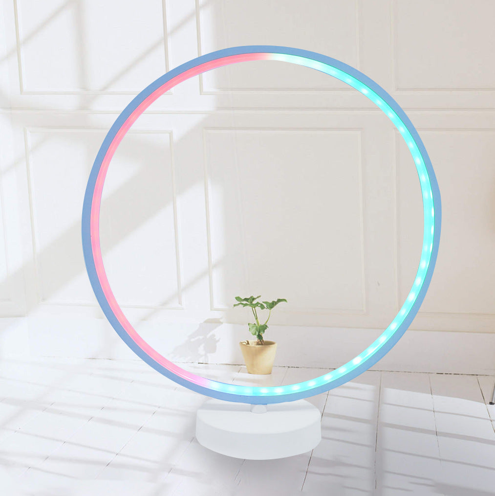 Lampe de table LED ronde et moderne minimaliste