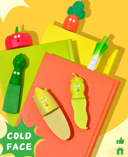 3D Cold Face Vegetable Bookmark