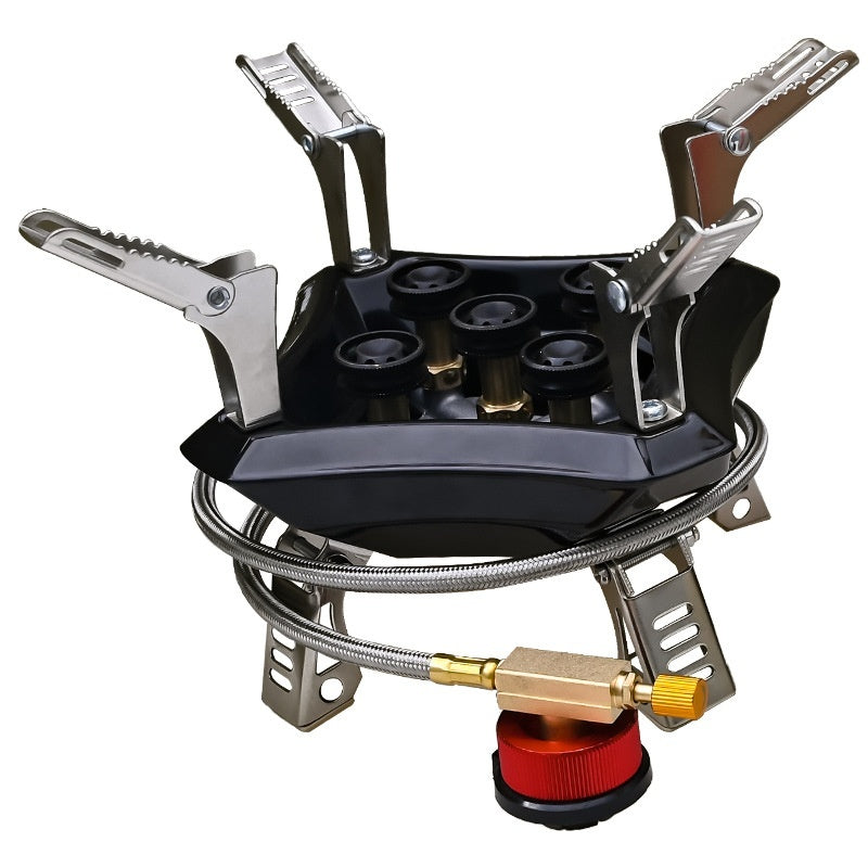 Outdoor Fierce Fire Stove Head Camping Portable Windproof Gas Stove Gas Gas Portable Gas Stove