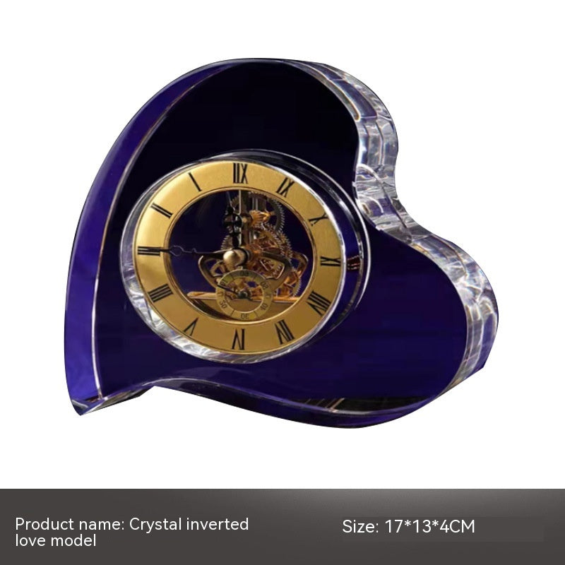 Crystal Clock Mechanical Ornament Soft Decoration