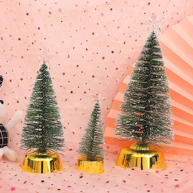 Christmas Colorful Luminous Cedar Tree Decorations