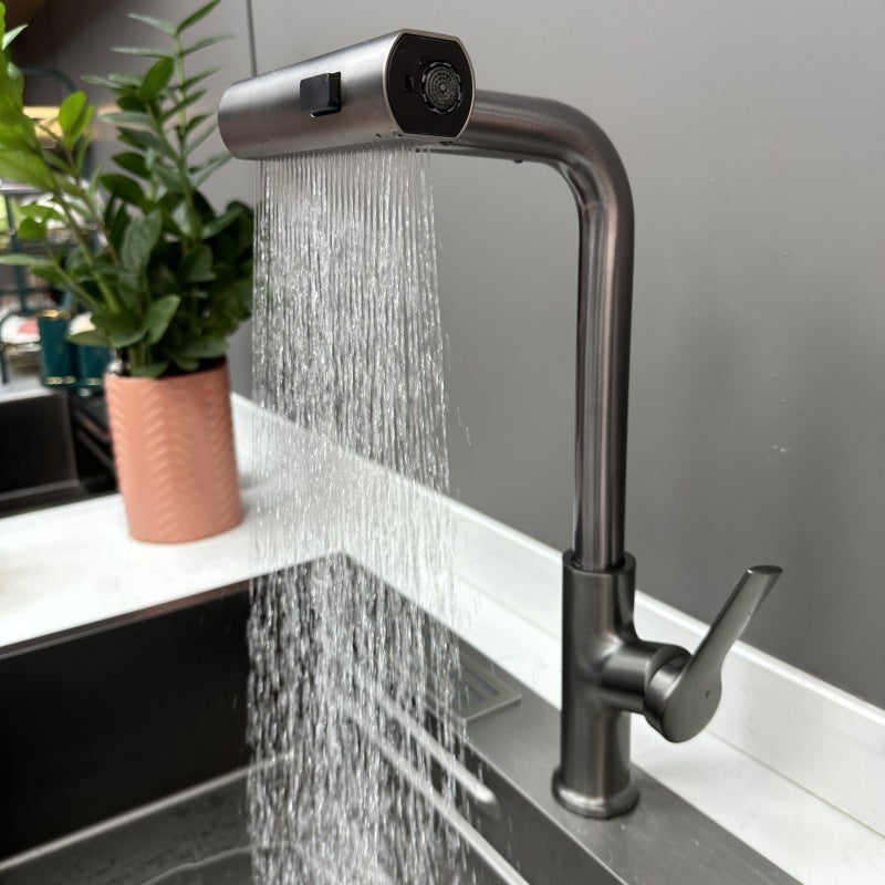 Household Minimalist Rotating Pull-out Sink Faucet