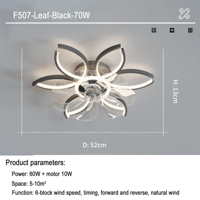 Light Luxury Household Intelligent Suction Fan Lamp