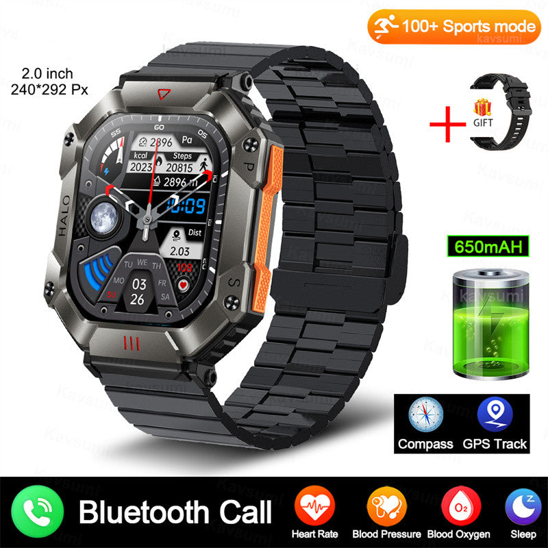 New Military Smart Watch For Android GPS Ftiness Women