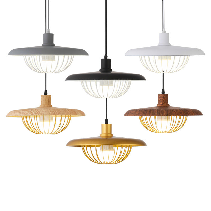 Simple Creative Macaron Led Flying Saucer Chandelier