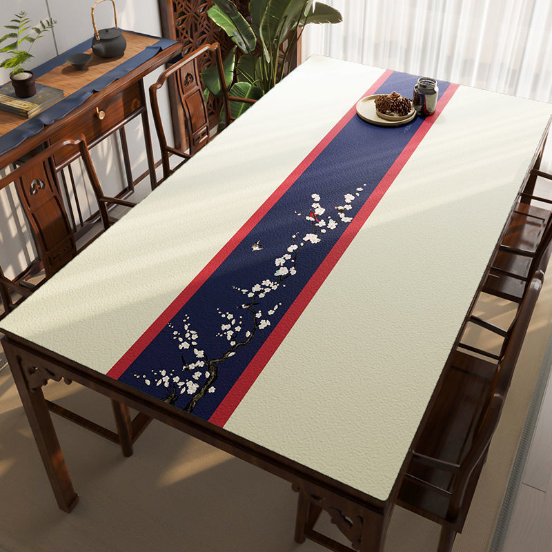 Leather Tablecloth Tea Table Cloth Silicone Waterproof And Oil-proof Disposable Tablecloth