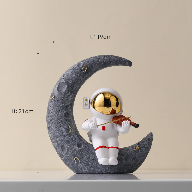 Accessoires de décoration pour la maison, Figurines d'astronautes nordiques en résine