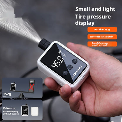 Bicycle Intelligent High Pressure Mountain Highway Vehicle Portable Digital Display Inflator