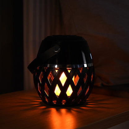 Lumière de flamme haut-parleur Audio Bluetooth, lampe torche Portable étanche