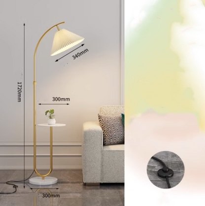 Pleated Floor Lamp Nordic Living Room Bedroom Wireless Charging Model