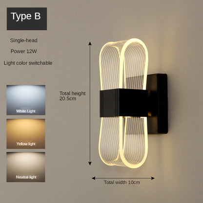 Golden Nordic Style Wall Lamp Lighting Fixture