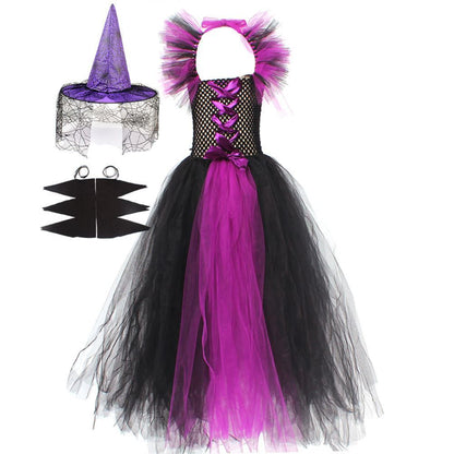 Halloween Children's Clothing Witch Dressing Dress Show