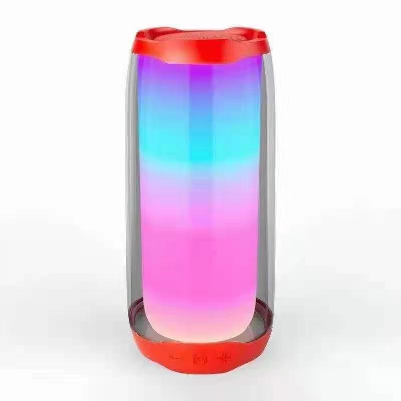 Altavoz Bluetooth, efecto de luz de colores, subwoofer de tarjeta, sonido de luz de colores